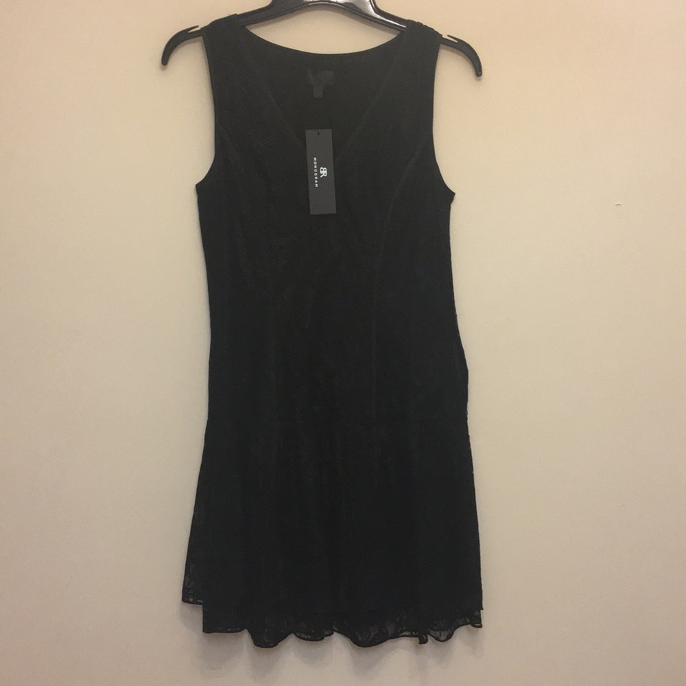 Banana Republic Black lace sleeveless dress sz 6🖤